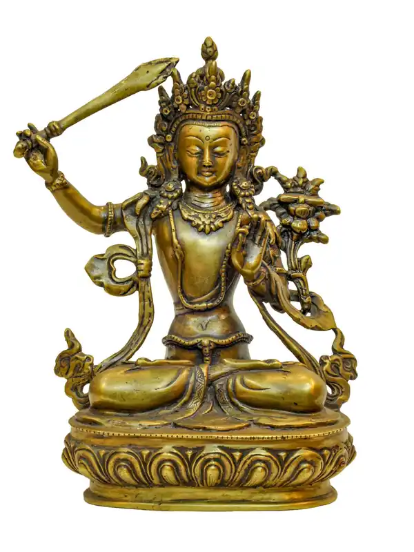 Statue bouddhiste du Bodhisattva Manjushri