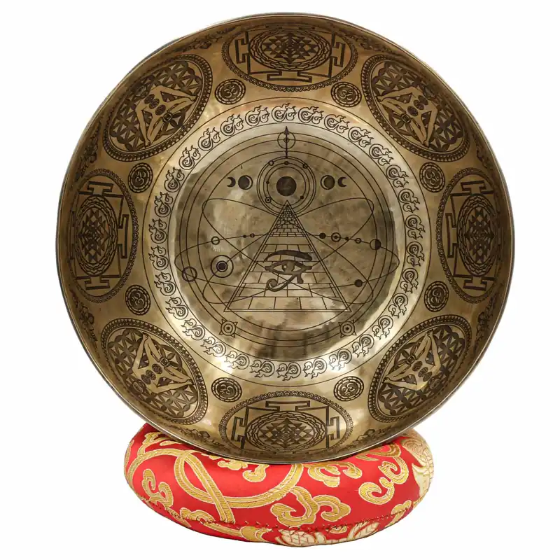 Bol chantant sculpté en astrologie