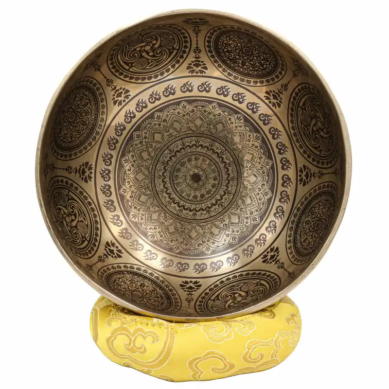 Bol traditionnel Jambati sculpté en forme de fleur