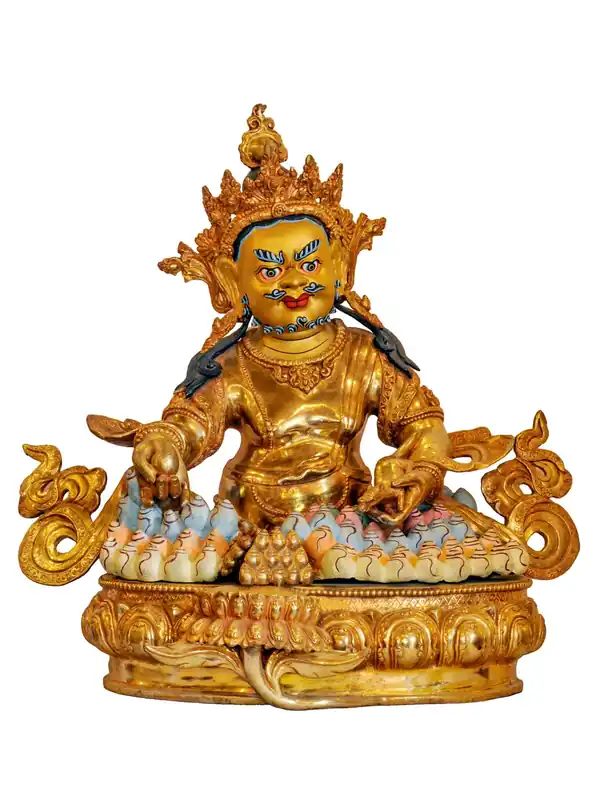 Statue de Jambhala Jaune – Divinité de la richesse
