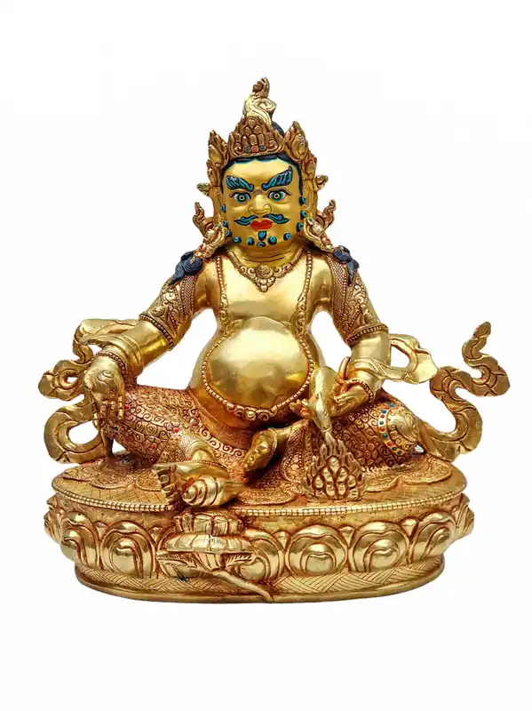 Divinité de la richesse – Statue rituelle de Jambhala Jaune