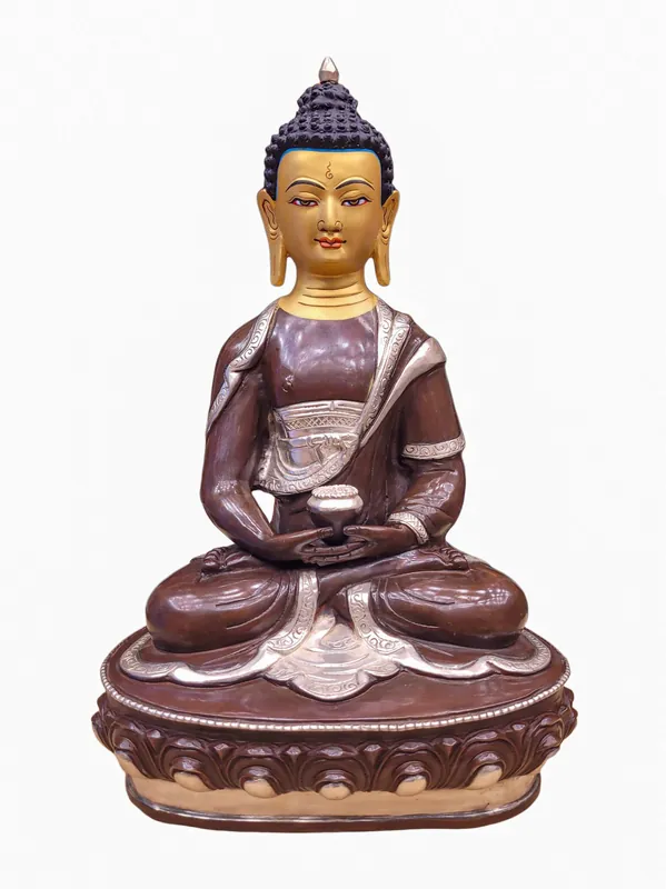 Statue bouddhiste du Bouddha Amitabha du Népal