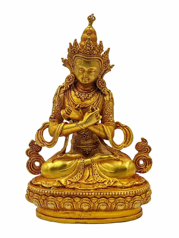 Statue en cuivre de Dorje Chang