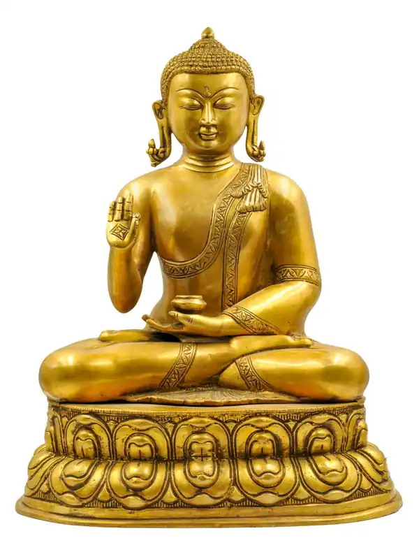 Statue bouddhiste d’Amoghasiddhi Bouddha
