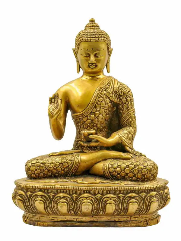 Statue tibétaine d’Amoghasiddhi Bouddha