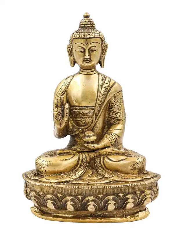 Statue du Bouddha tibétain Amoghasiddhi