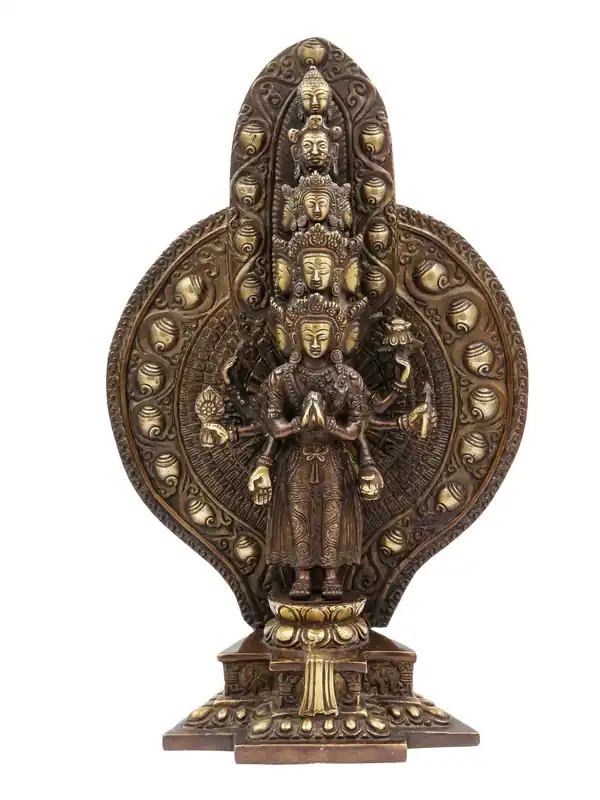 Statue tibétaine de 1000 bras d’Avalokiteshvara