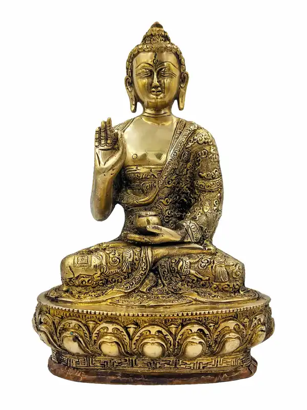 Statue rituelle d’Amoghasiddhi Bouddha