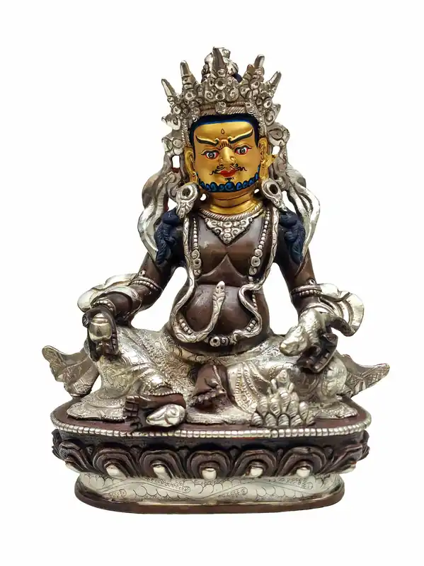 Statue rituelle de Jambhala jaune – Divinité de la richesse
