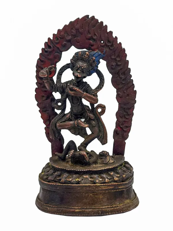 Statue tibétaine de Simhamukha