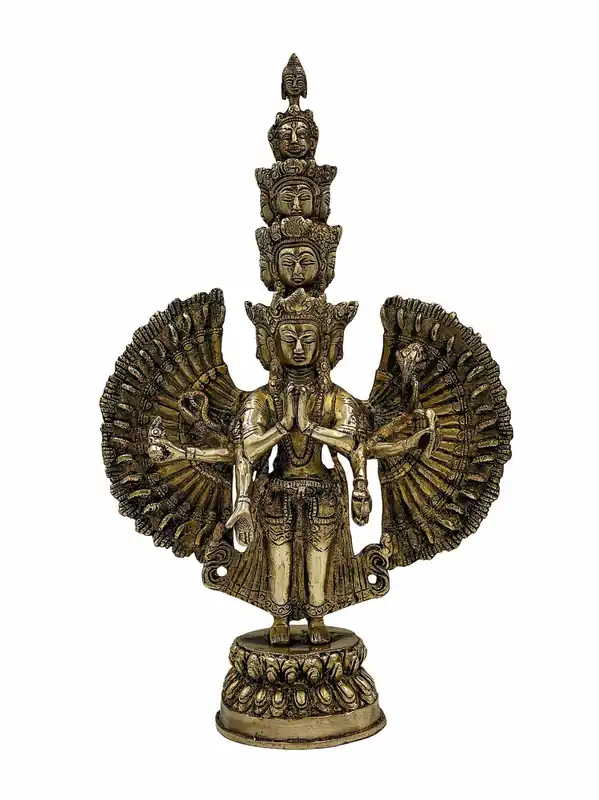 Statue traditionnelle de Sahasrabhuja Avalokitesvara