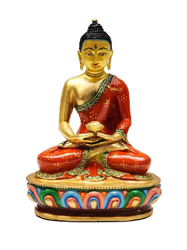 Statue en cuivre d’Amitabha Bouddha du Népal