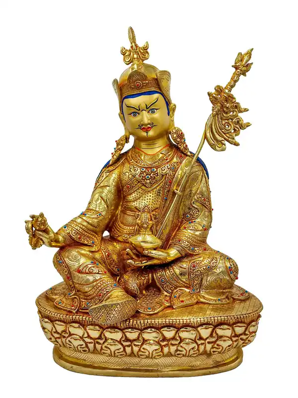 Statue du Guru Rinpoché tibétain provenant du Népal